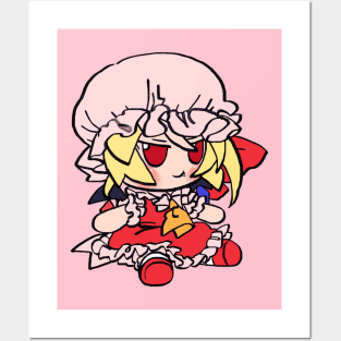 Mudwizard draws flandre scarlet fumo plush / touhou memes Posters and Art